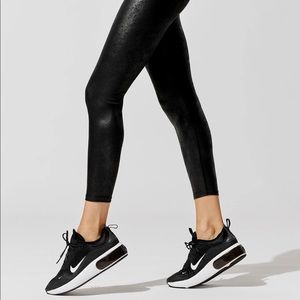 Carbon 38 Leatherette High Rise 7/8 Legging Small